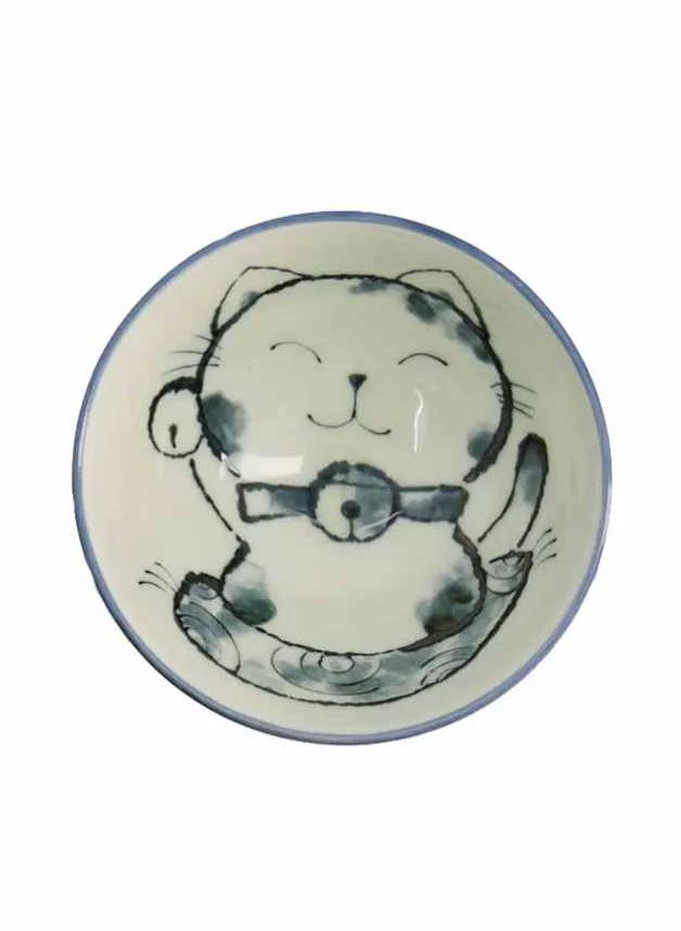 Kawaii Risskål Katt 11,5×6 cm 300 ml – Tokyo Design