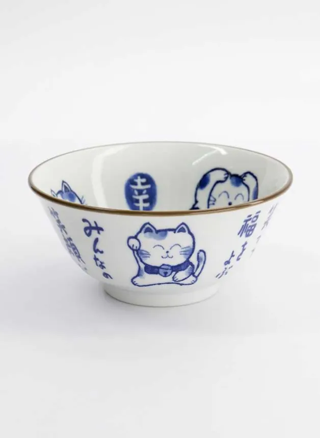 Kawaii Tayo Bowl Cat Neko 14.9×6.7cm – 500ml – Tokyo Design