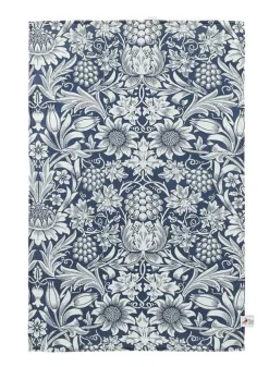 Kökshandduk Sunflower Dark Denim – Klippan Yllefabrik
