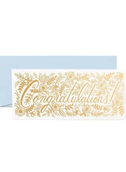 Kort – Champagne Floral Congrats – Rifle Paper Co