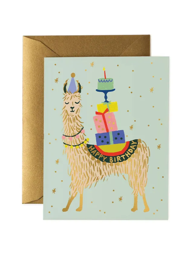 Kort – Llama Birthday Card – Rifle Paper Co