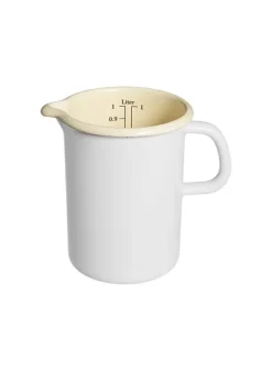Litermått i Emalj Vit 1 liter – Leila’s