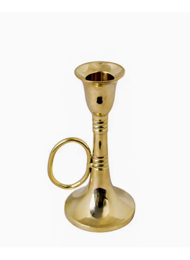 Ljusstake Trumpet Mässing Låg – Strömshaga