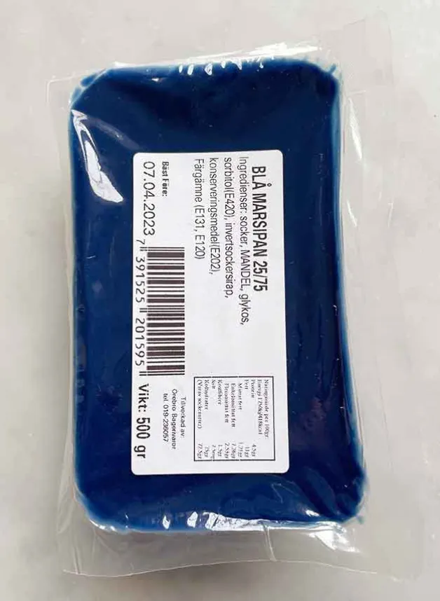 Marsipan – Blå – 500 g