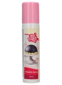 Metallic Spray Svart 100 ml ätbar – FunCakes