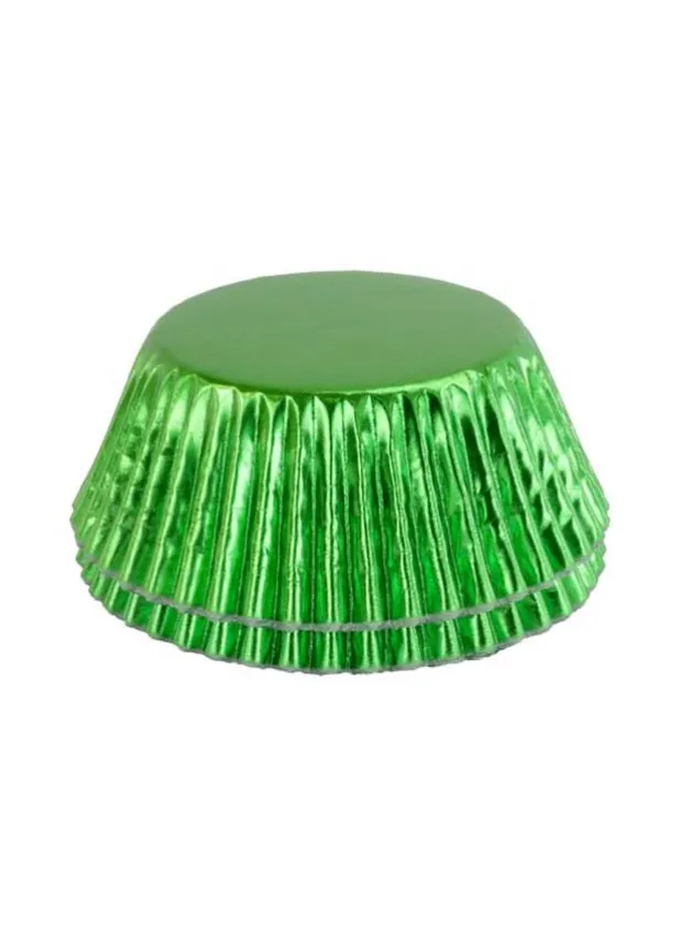 Muffinsformar Grön metallic – 30 st – PME