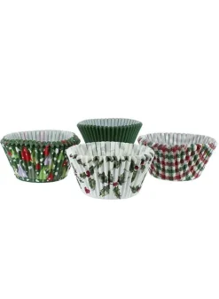 Muffinsformar – Julmönstrade vintage – 100st – 4 olika motiv