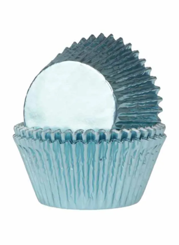 Muffinsformar Mini Folierade Babyblå 36 st – House of Marie