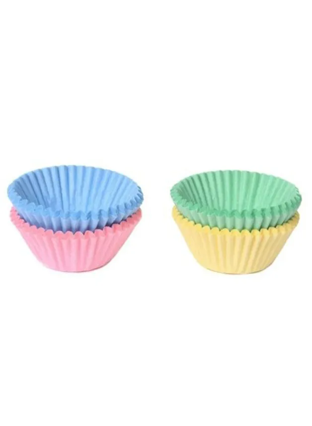Muffinsformar Petit fours pastell 4 färger 100 st – House of Marie