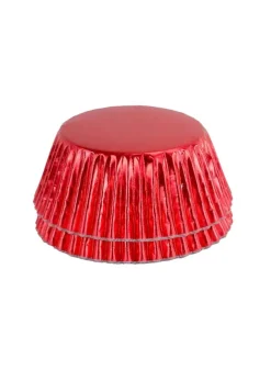 Muffinsformar Röd metallic – 30 st