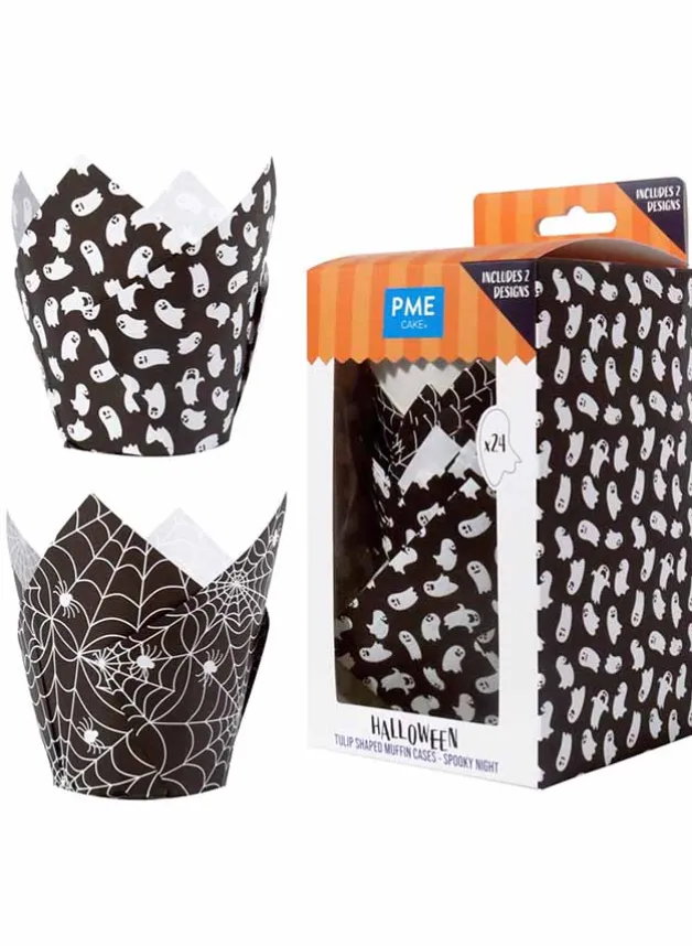 Muffinsformar Tulip Halloween Spoooky Night 24 st – PME