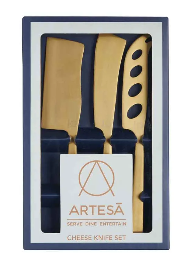 Ostknivar / Ostset mässing 3-pack