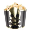Pappersbox – svart Godisbox med Piratskalle i guld – 8 st