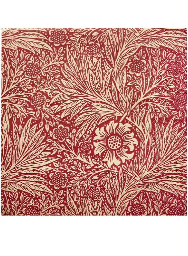 Papperservett Marigold Red 33×33 cm – William Morris