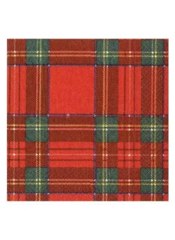 Papperservett Royal Plaid 20 st 33×33 cm – Caspari