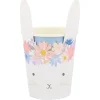 Pappersmugg – Kanin med blomkrans – 8 st – Meri Meri