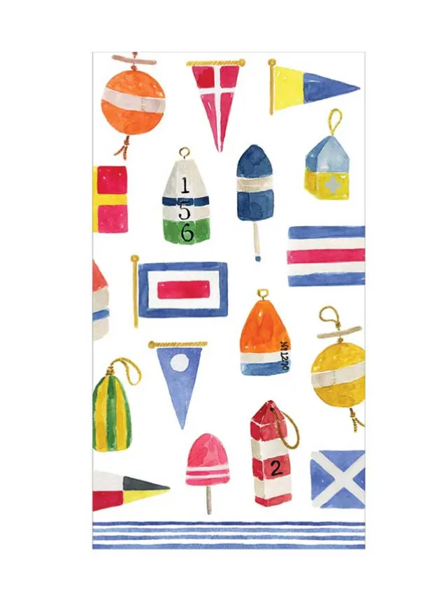 Pappersservett Buffe 33×40 cm – Nantucket – Caspari