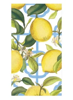 Pappersservett Buffé 33 x 40 cm – Citroner Seville Ivory – Caspari