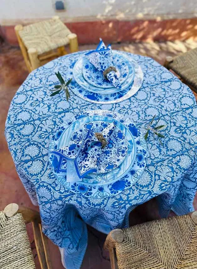 Pappersservett Buffé 33 x 40 cm Delft Blue – Caspari