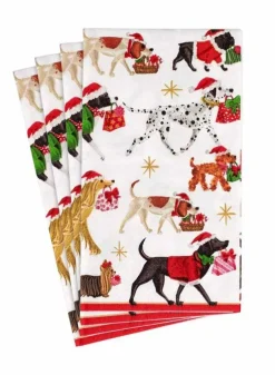 Pappersservett Buffé 33 x 40 cm – Hundar Christmas Delivery Julservett – Caspari