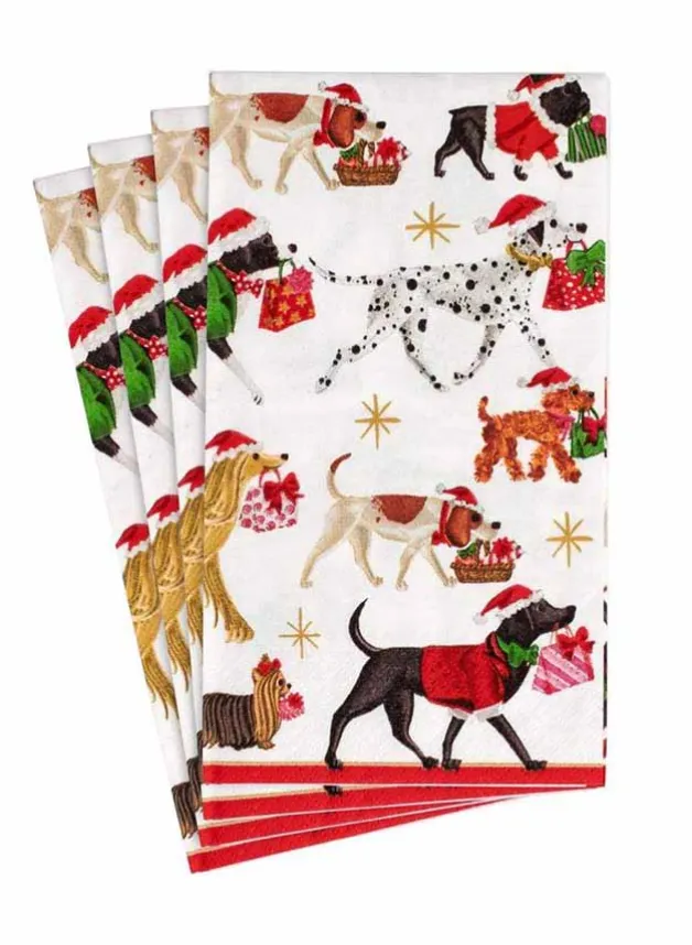 Pappersservett Buffé 33 x 40 cm – Hundar Christmas Delivery Julservett – Caspari