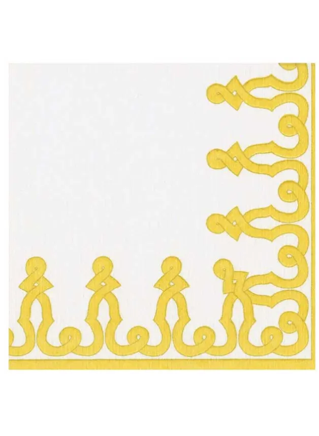 Pappersservett Dinner 40×40 cm – Dijon Paper Linen – Caspari