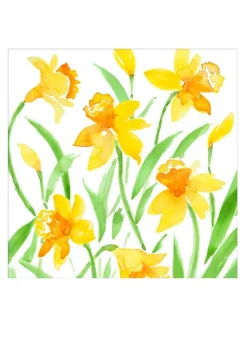 Pappersservett Dinner 40×40 cm – Påskliljor Spring Herald – Caspari