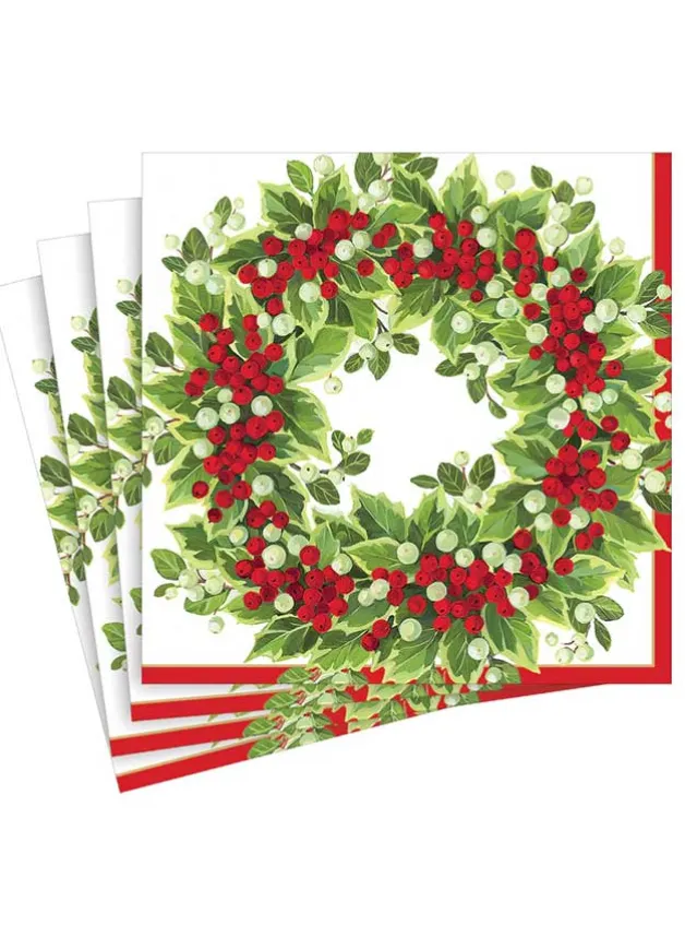 Pappersservett Dinner 40 x 40 cm – Holly & Berry Julservett – Caspari
