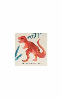 Pappersservett Dinosaurier 25 x 25 cm – Meri Meri