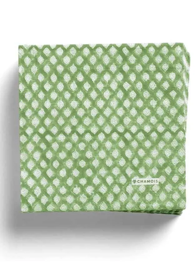 Pappersservetter, Medallion Green 50 st – Chamois