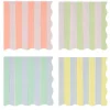 Pappersservetter Pastell Randiga L – Meri Meri