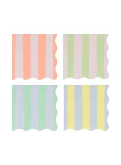 Pappersservetter Pastell Randiga S – Meri Meri