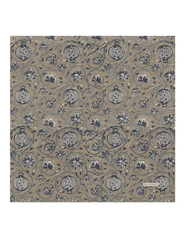 Pappersservetter, Tangier Pomegranate – Beige & Blue – 40x40cm Chamois