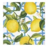Pappersservett 33 x 33 cm – Citroner Seville Ivory – Caspari