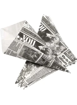 Pappersstrutar Fish & Chips 20x21cm – 20 st – Leilas