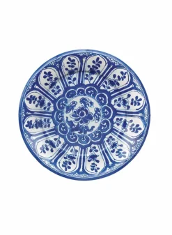 Papperstallrik Assiette Dia. 20 cm – Indigo Blue Garden – Caspari