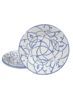 Papperstallrik Assiette Dia. 20 cm – Algarve Ceramic Blue – Caspari