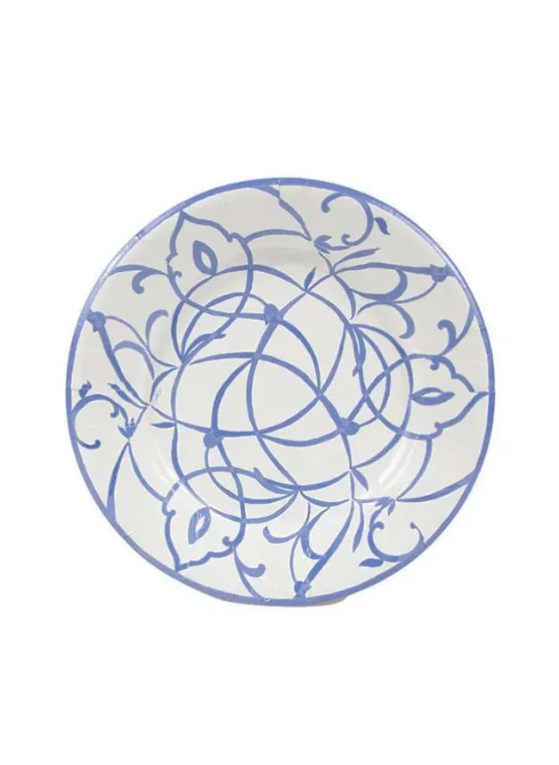 Papperstallrik Assiette Dia. 20 cm – Algarve Ceramic Blue – Caspari