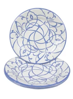Papperstallrik Dia. 27 cm – Algarve Ceramic Blue – Caspari
