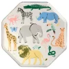 Papperstallrik Safari Animal 26 x 26 cm 8 st – Meri Meri