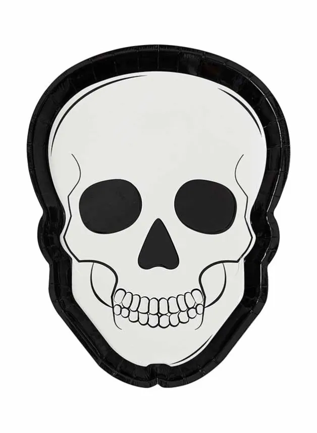 Papperstallrik Skelett – Halloween – Ginger ray
