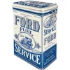 Plåtburk Kaffeburk Knäpplock Ford Fuel Service – Nostalgic Art