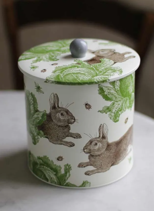 Plåtburk, kakburk med knopp – Thornback & Peel Rabbit