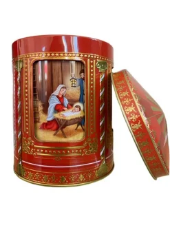 Plåtburk/ Kakburk – Nativity – Speldosa