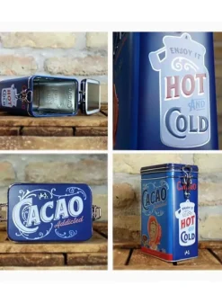 Plåtburk Knäpplock Kakao ”Cacao Addicted” – Nostalgic Art