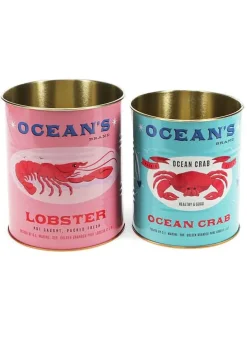 Plåtburk Lobster & Crab – Förvaringsburk – 2 pack