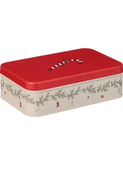 Plåtburk med Julmotiv B:14 H:6,5 L:22 cm – IB Laursen