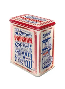 Plåtburk Popcorn L – Hög rektangulär – Nostalgic Art