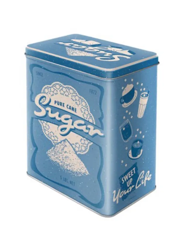 Plåtburk Sugar Hög Rektangulär – Nostalgic Art