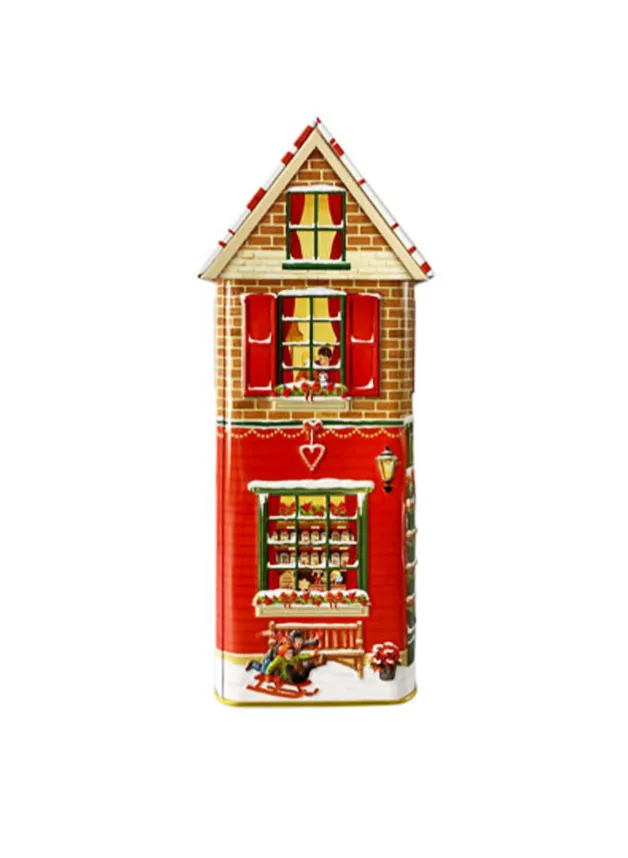 Plåtburk Townhouse Winter Cookie & Sweet – Silver Crane